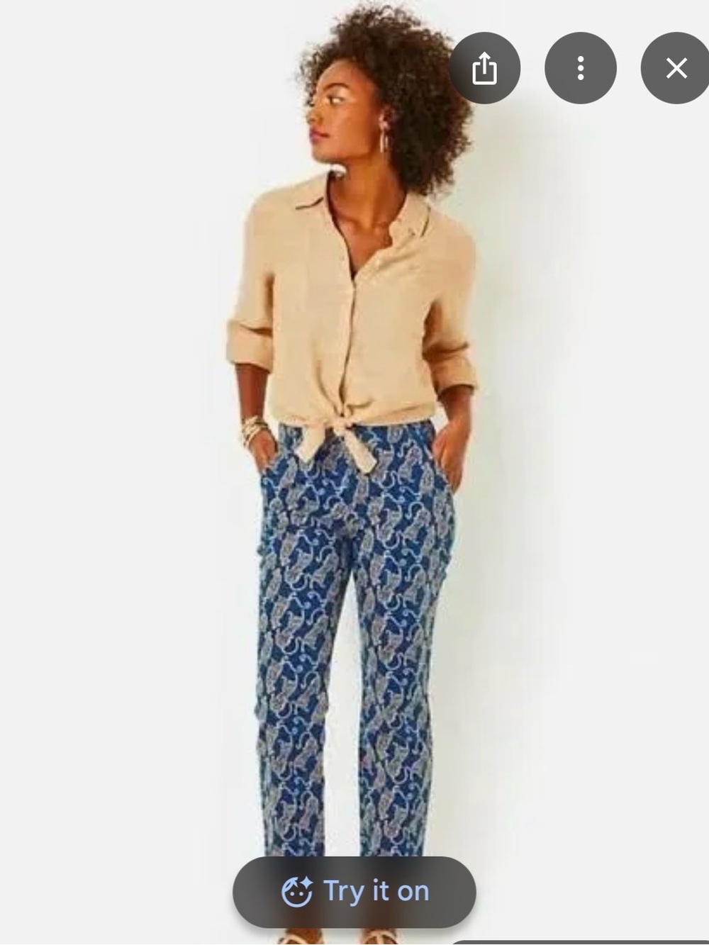 Lilly Pulitzer high waisted Easy To Spot pants size 14